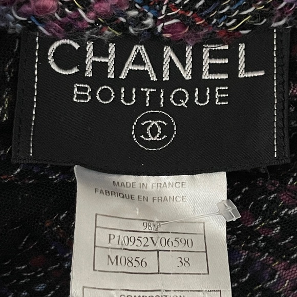 Chanel Rainbow tweed long fringe trim jacket - Picture 10 of 10